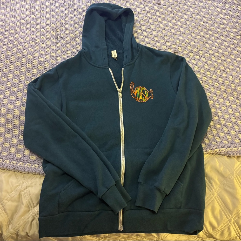 Stylish Teal Zip-Up Hoodie for Women